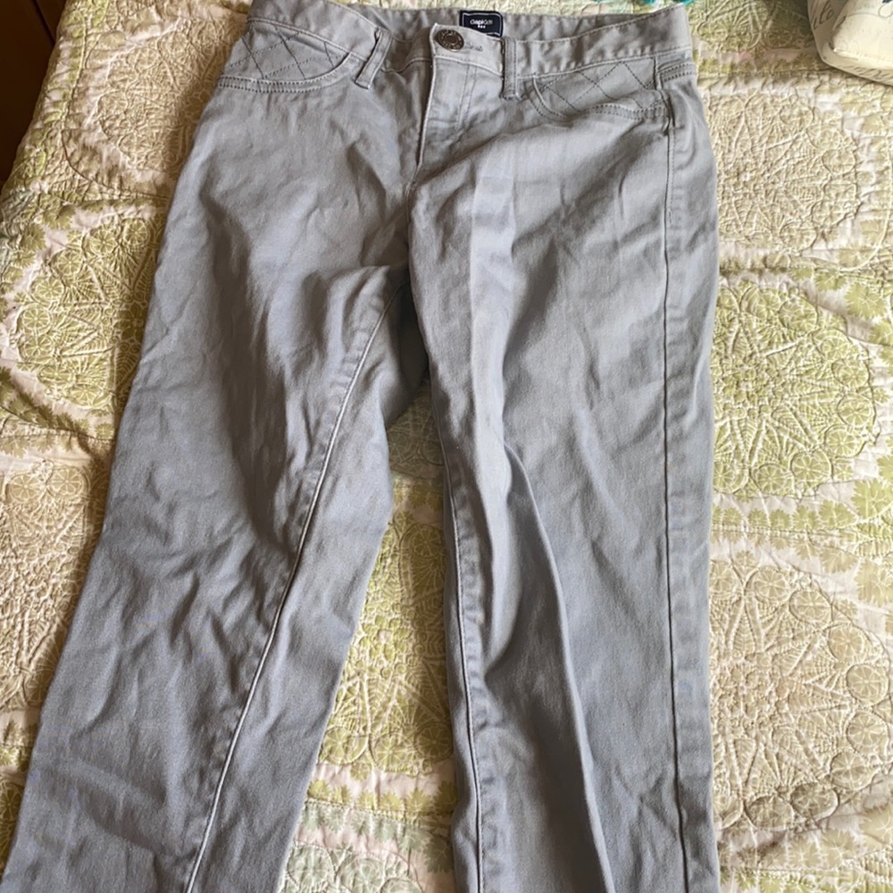Girls Gray Skinny Jeans